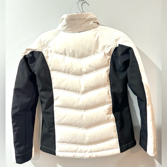 Obermeyer White Ski Duck Down Jacket  Size 4 - Picture 3 of 15